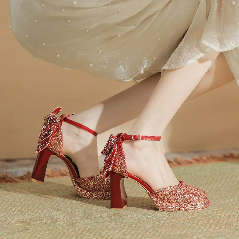 Basics Bow High Heels-13