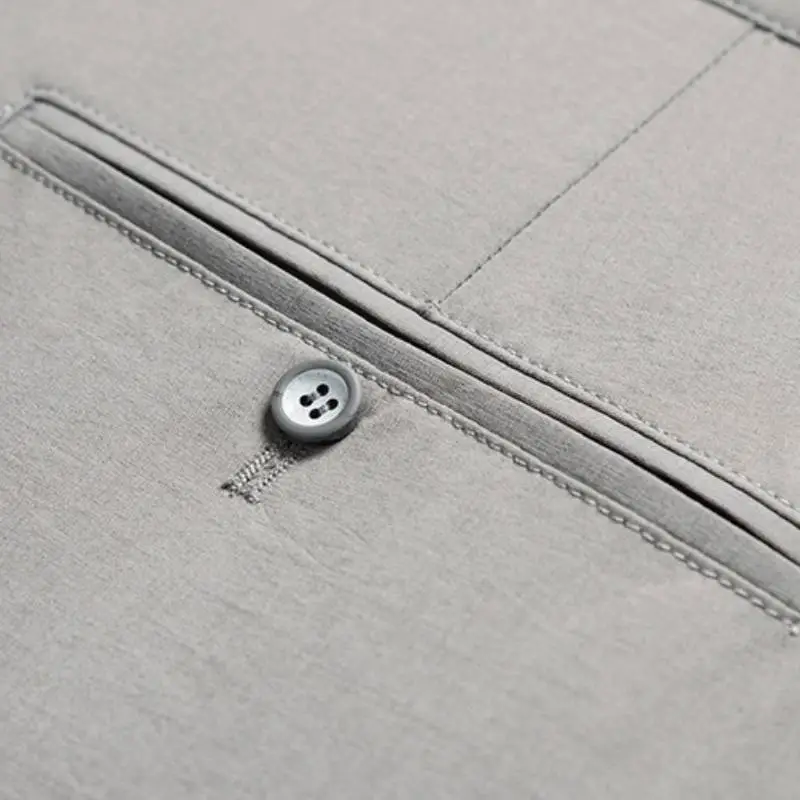 Casual Business Blended Synthetic Fabrics Suit Trousers-4