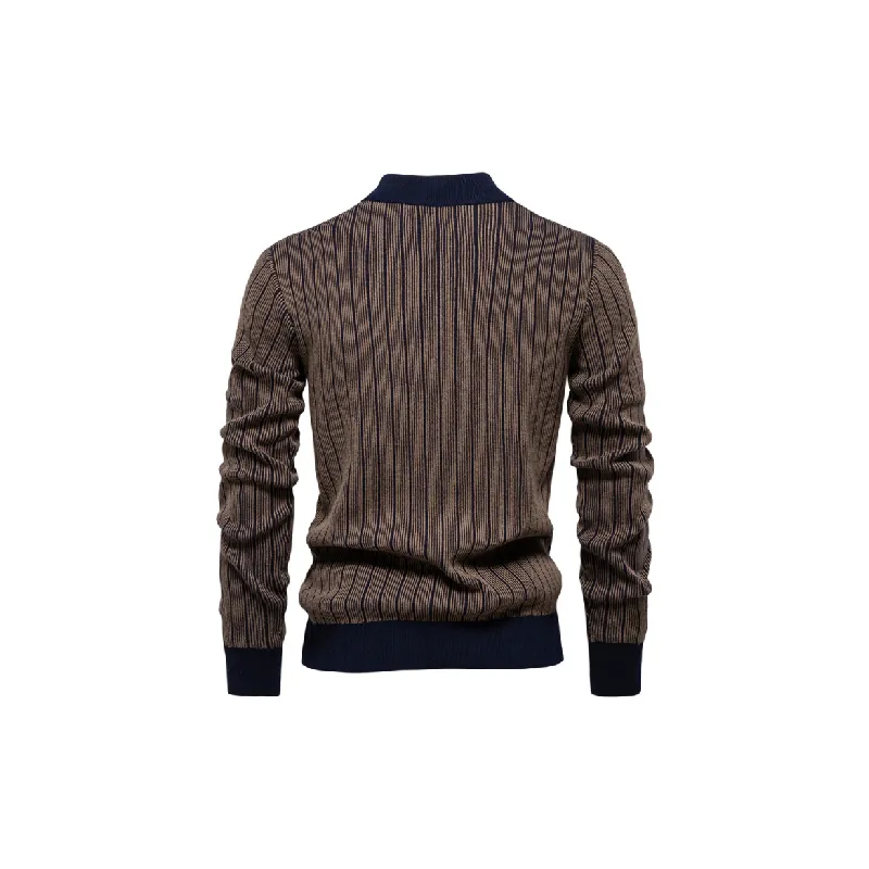 Striped Fashionable Sweater-3