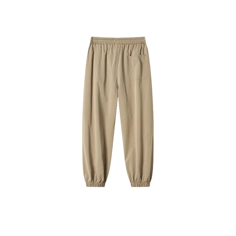Thin Ice Silk Drawstring Ankle Pants-11