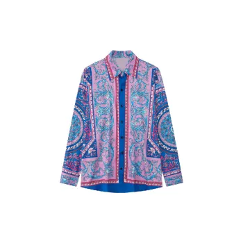 Retro Loose Polyester Shirt