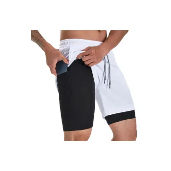 Basics Loose Blended Synthetic Fabrics Sports Shorts