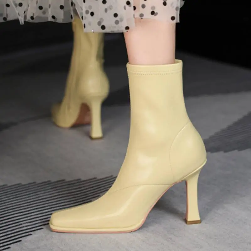 Basics Zipper Ankle Boots-12