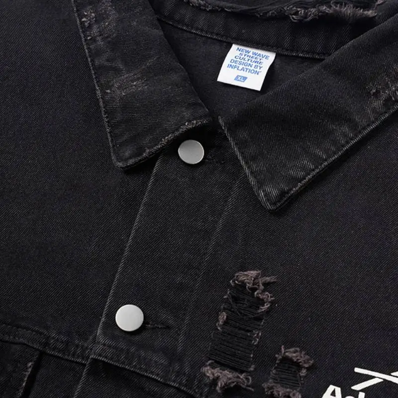 Fashionable Loose Denim Jacket-4