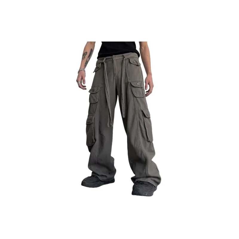 Retro Multi Pocket Tooling Jeans-3