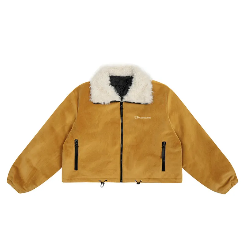 Fashionable Loose Quilted Jacket Women-4