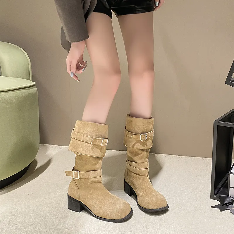 Casual Fashionable Knee High Boots-4