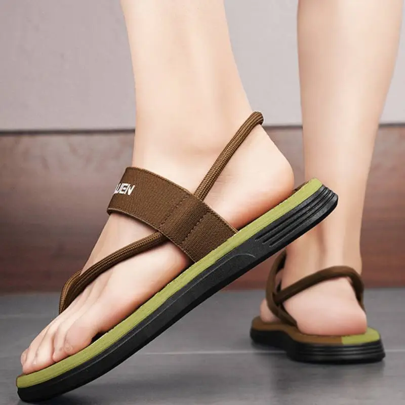 Casual Contrast Color Beach Sandals-2