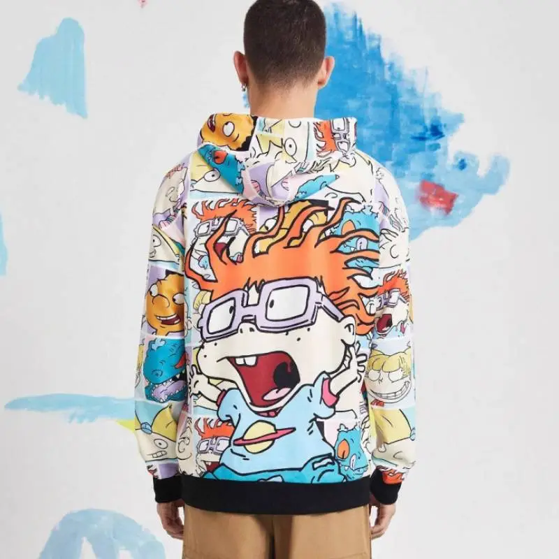 Fashionable Loose Air Layer Fabric Sweatshirt-1