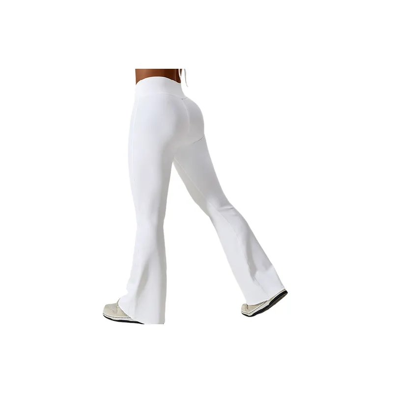Sports Casual Fine Rib Knit Leggings Women-1