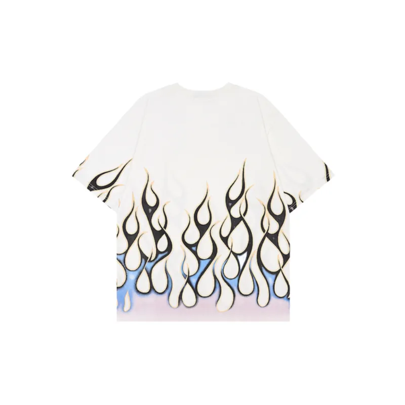 Loose Casual Half Sleeve Print Shirt-1