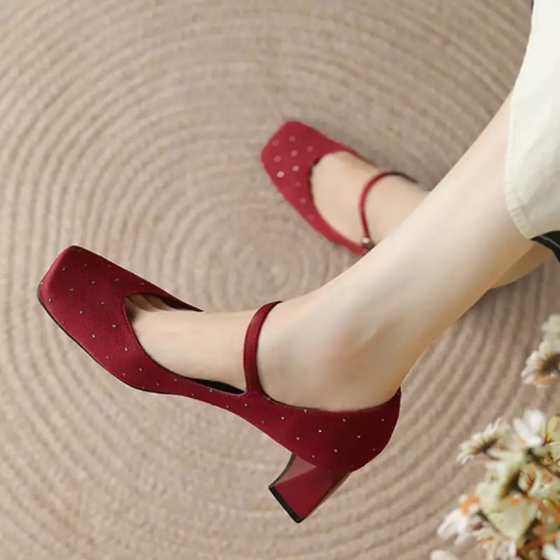 Elegant Rhinestone High Heels-2
