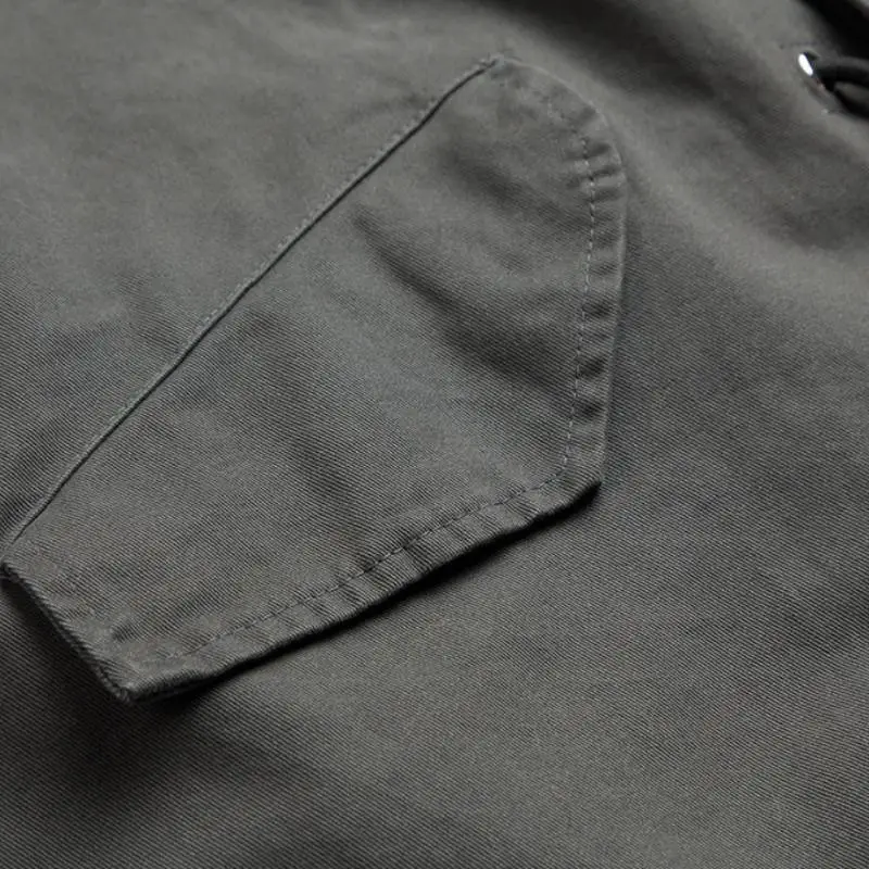 Retro Plain Cotton Quilted Jacket-5
