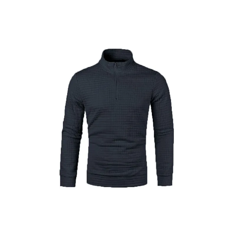 Zipper Casual Blended Synthetic Fabrics Sweatshirt-9