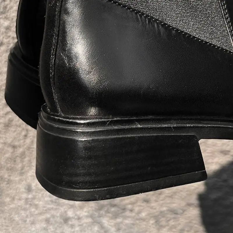 Elegant PlainAnkle Boots-3
