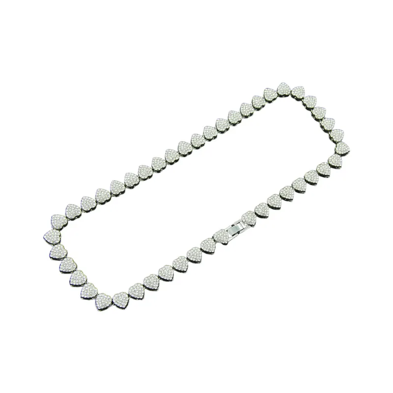 Three Dimensional Heart Shaped Stitching Necklace-2