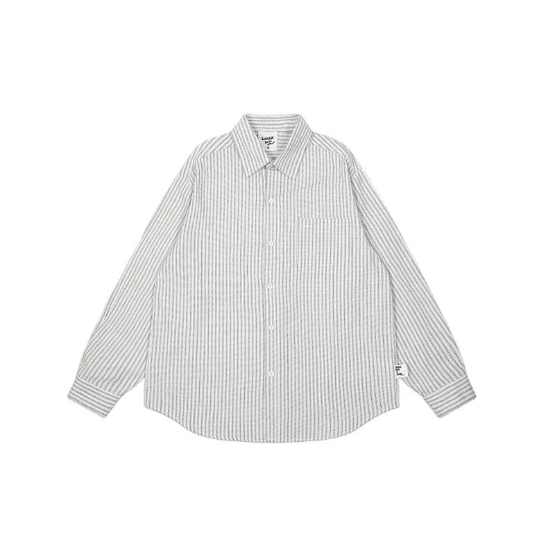 Retro Loose Denim Shirt-2