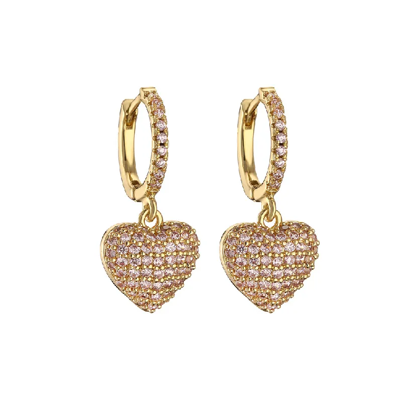 Fashionable Heart Earring-5