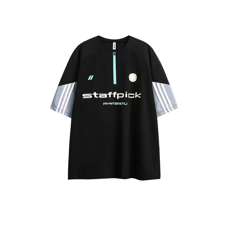 Three Color Striped T Shirt-0