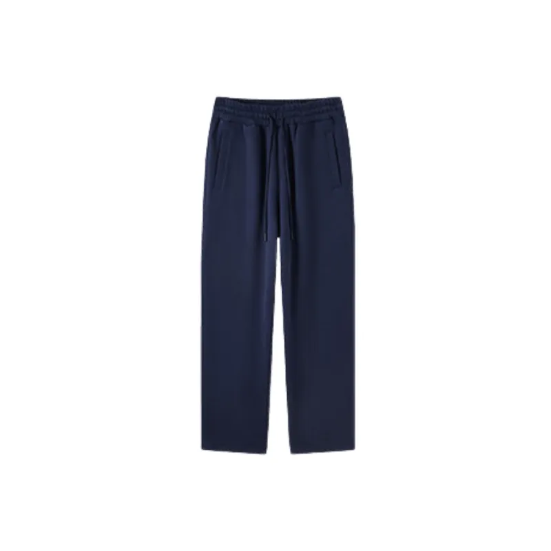 Casual Plain Fleece Sports Pants-2
