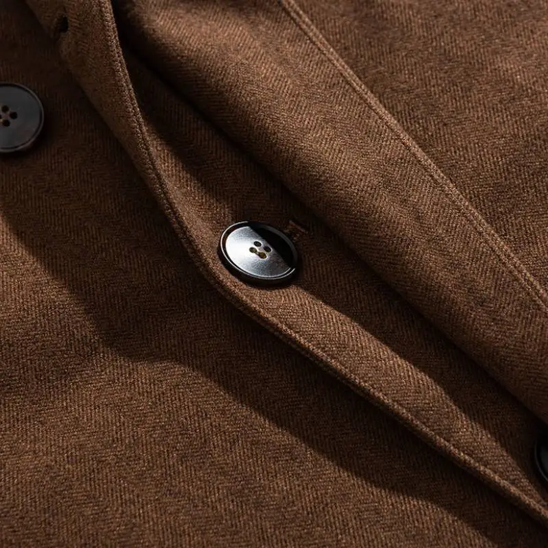 Retro Loose Woolen Fabric Coat-4