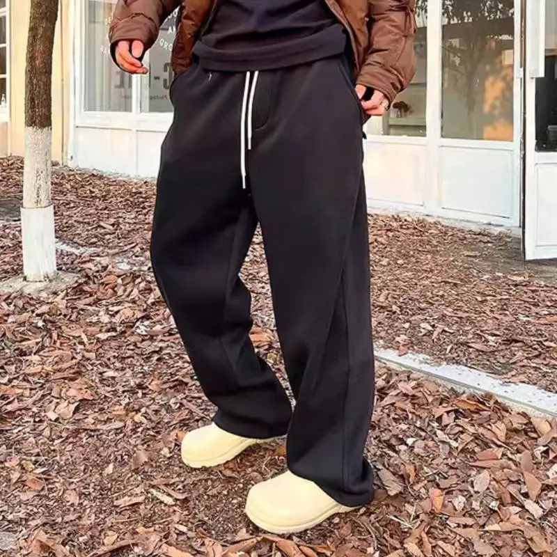 Retro Straight Leg Casual Pants-1