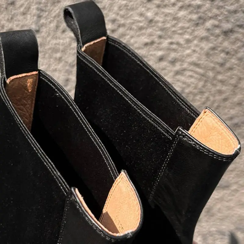 Elegant PlainAnkle Boots-4