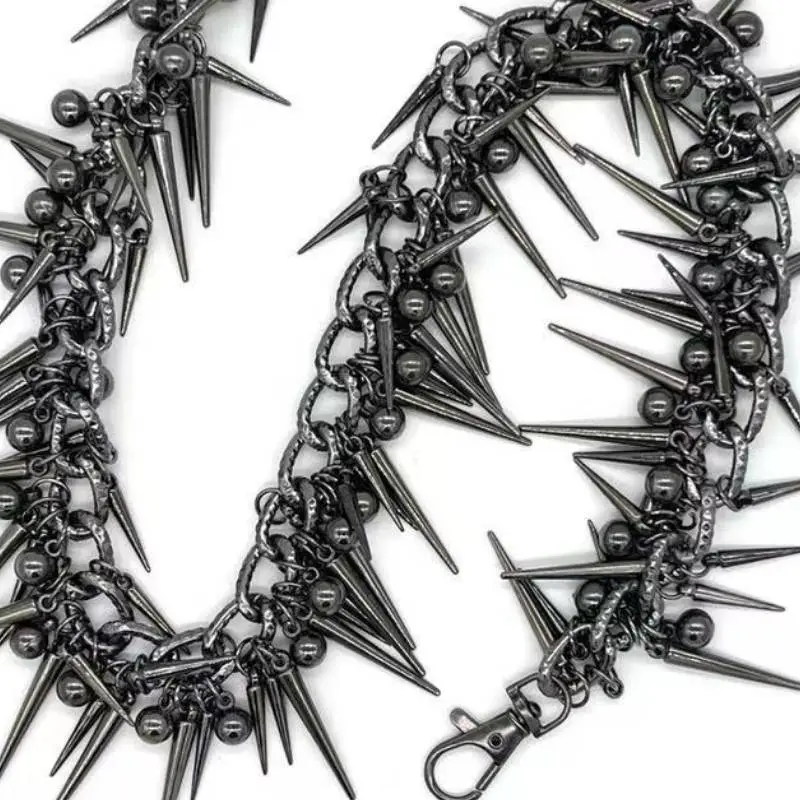Retro Distress Pantss Chain-3