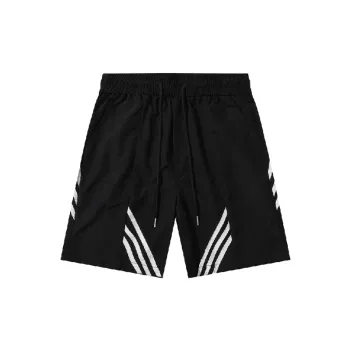 Fashionable Striped Blended Synthetic Fabrics Casual Shorts
