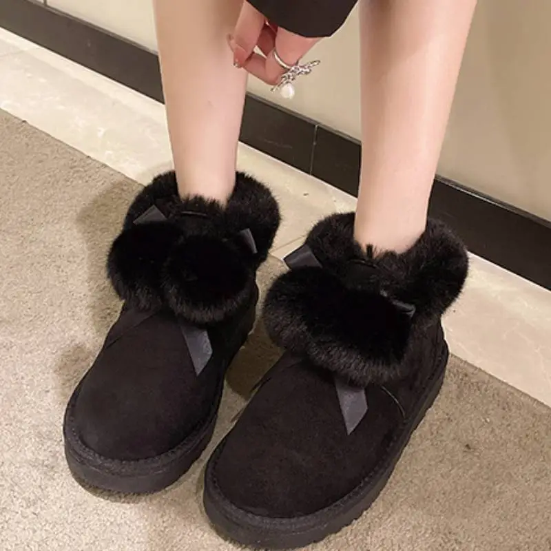 Casual Plain Snow Boots-1