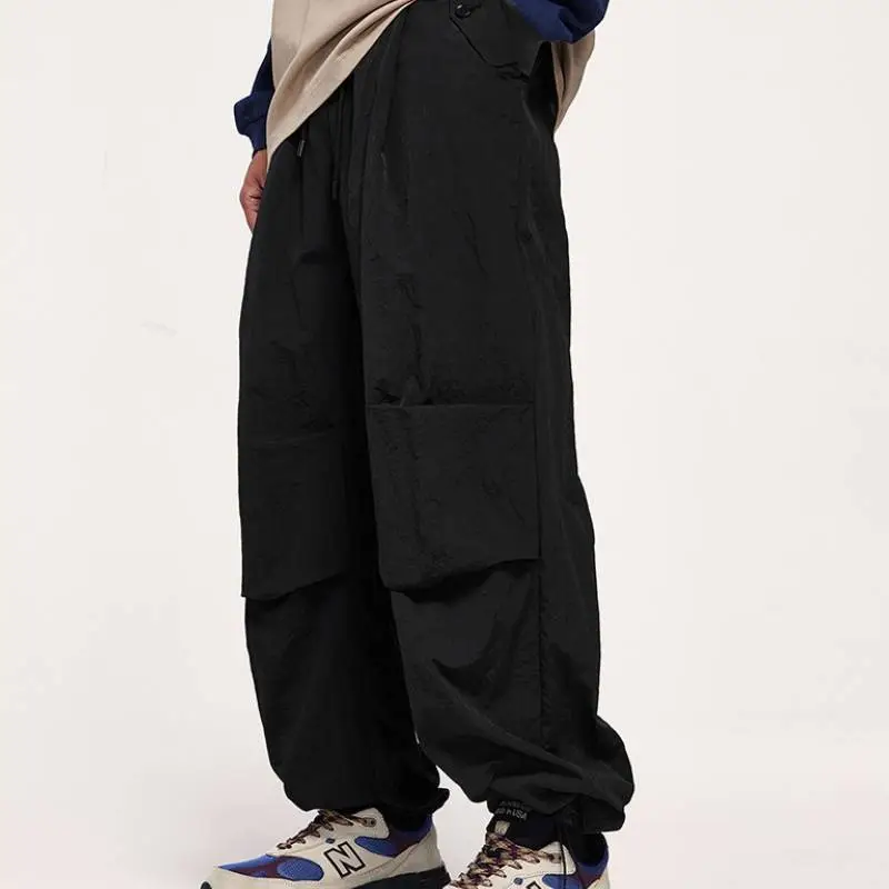 Street Loose 100% Nylon Casual Pants-12