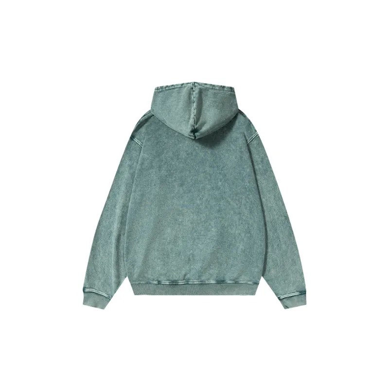 Retro Batik Wash Water Old Hoodie-13
