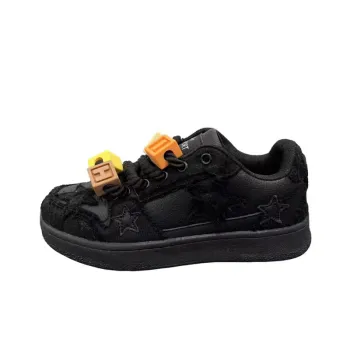 Retro Black Samurai Street Casual Sneakers