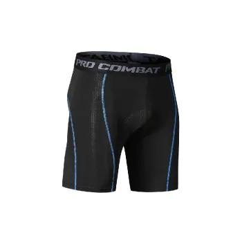 Sporty Breathable Blended Synthetic Fabrics Cycling Pants
