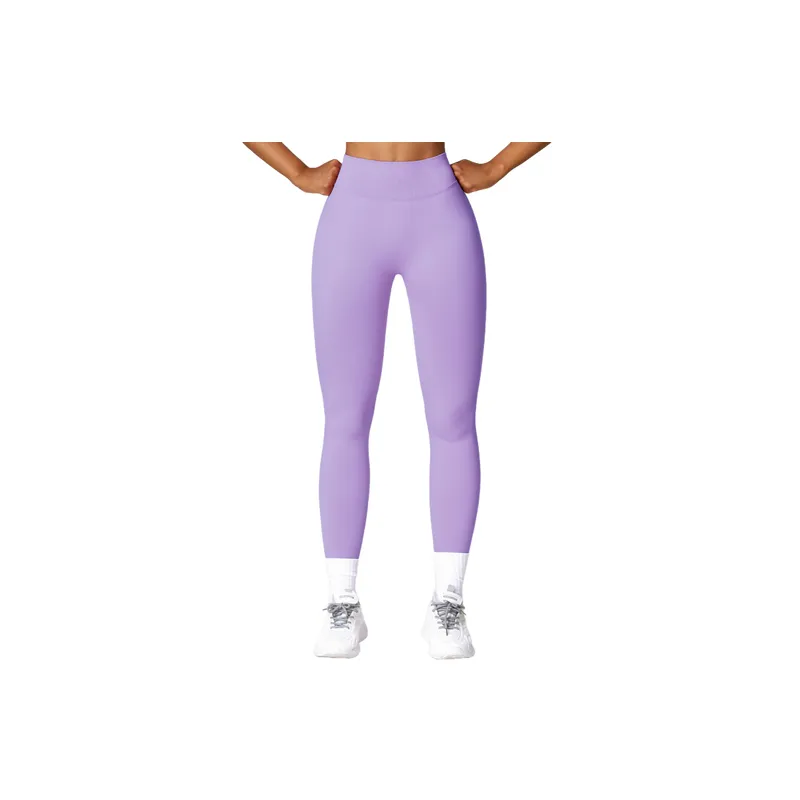 Plain Sporty Nylon Leggings Women-0