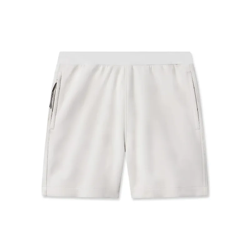 Sporty Plain Cotton Blended Fabric Casual Shorts-0