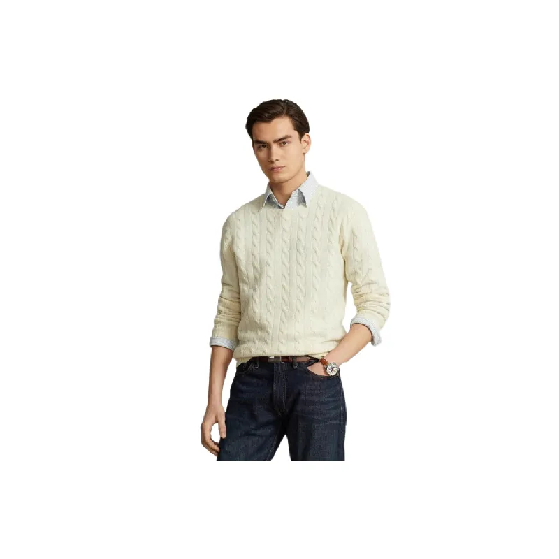 Retro Embroidered Long Sleeve Wool Sweater-0