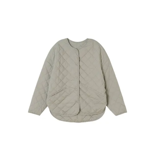 Nordic Diamond Plaid Cotton Warm Coat