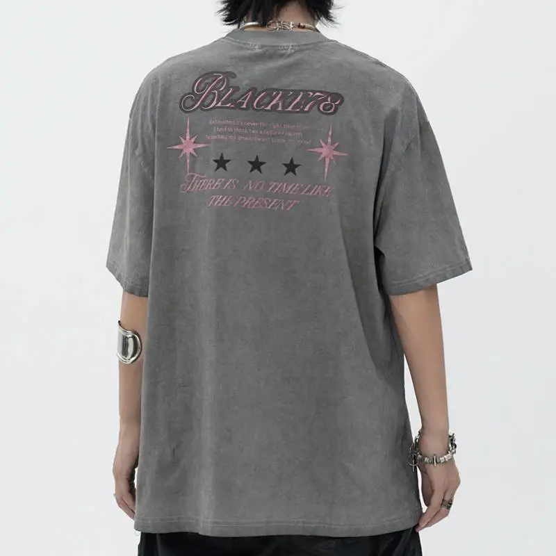Funky Distress 100% Cotton T Shirt-3
