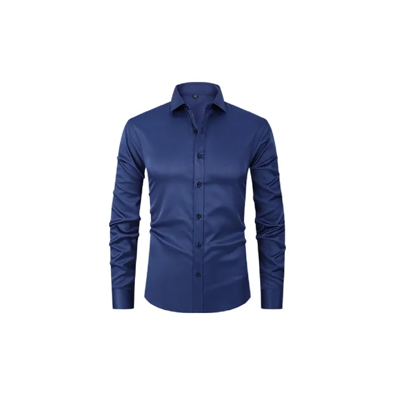 Business Plain Polyester Shirt Unisex-2