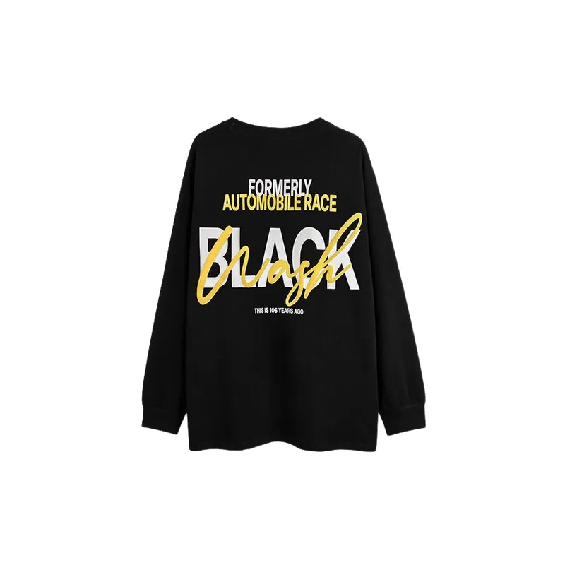 Trendy Cartoon Characters Printed Long sleeved T shirt-3