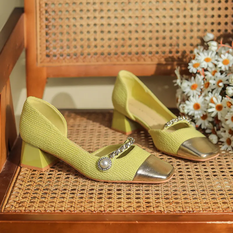 Retro Rhinestone High Heels-2