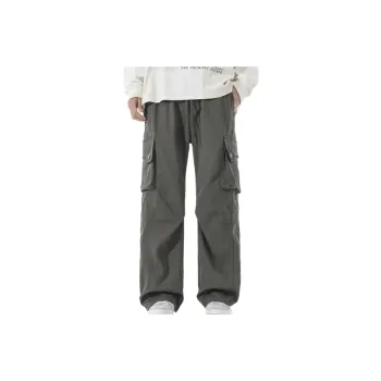 Retro Fashion Blended Synthetic Fabrics Cargo Pants