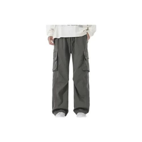 Retro Fashion Blended Synthetic Fabrics Cargo Pants