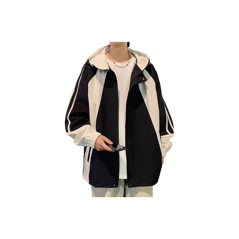 Casual Loose Blended Synthetic Fabrics Outdoor Jacket-2