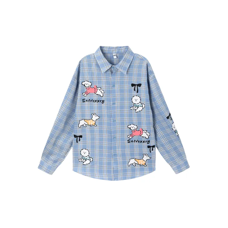 Retro Cute Polyester Shirt Unisex-2