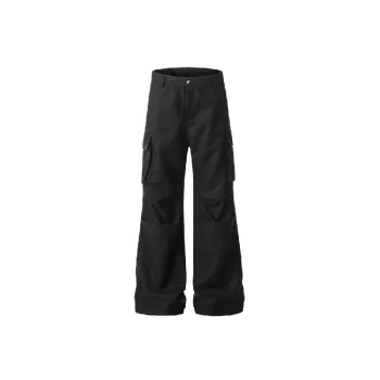Trendy Loose Blended Synthetic Fabrics Casual Pants
