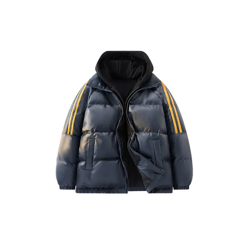 Casual Loose PU Quilted Jacket-4