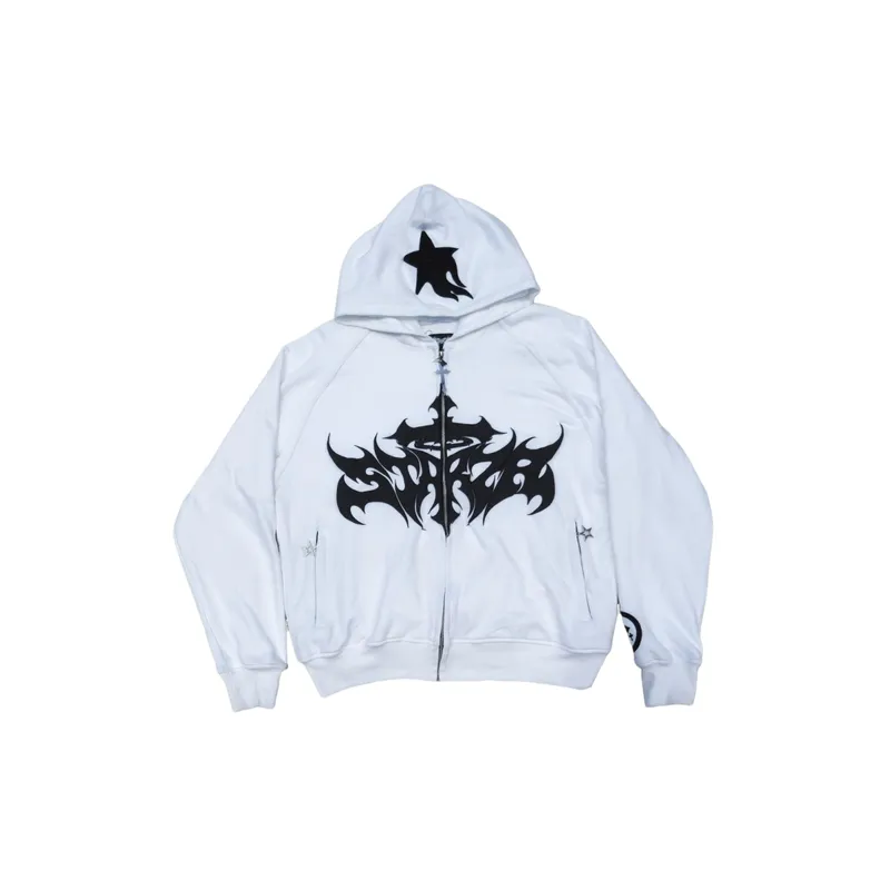 Street Print Zipper Sweatshirt-1