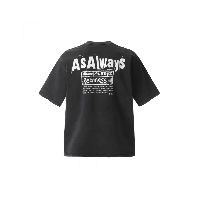 Casual Distress 100% Cotton T Shirt-1